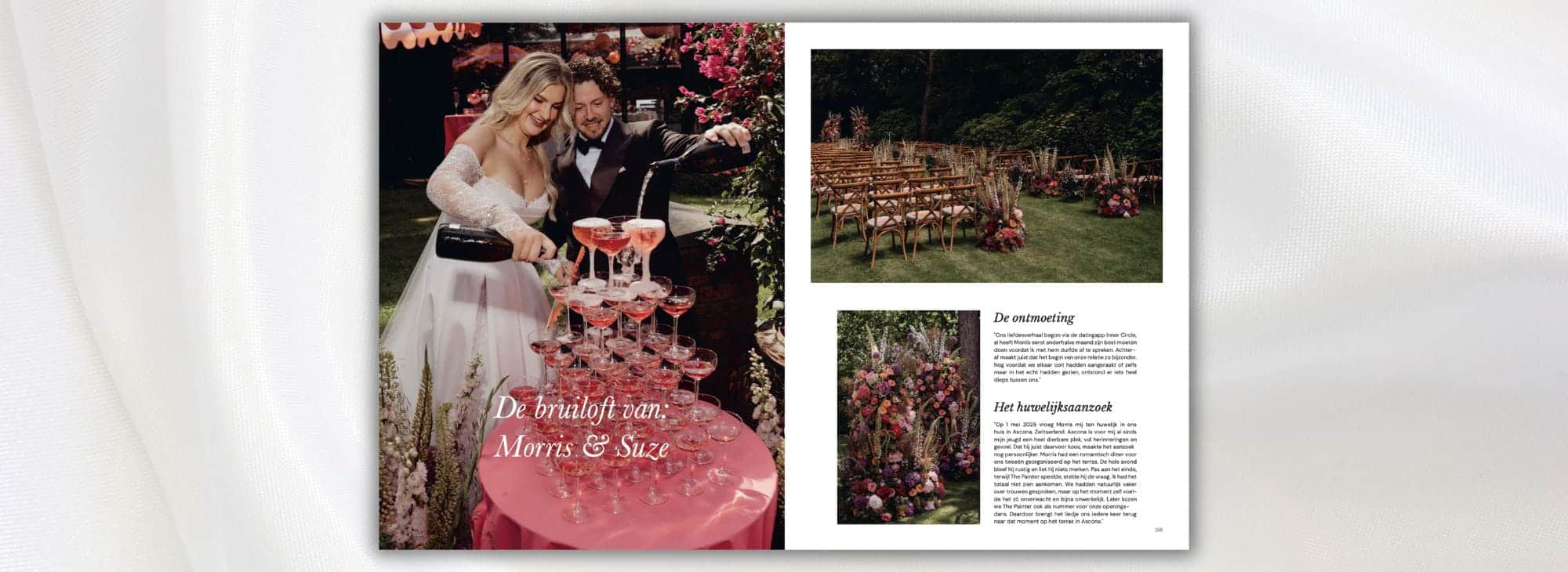 Trouwplannen Jaarmagazine artikel real wedding