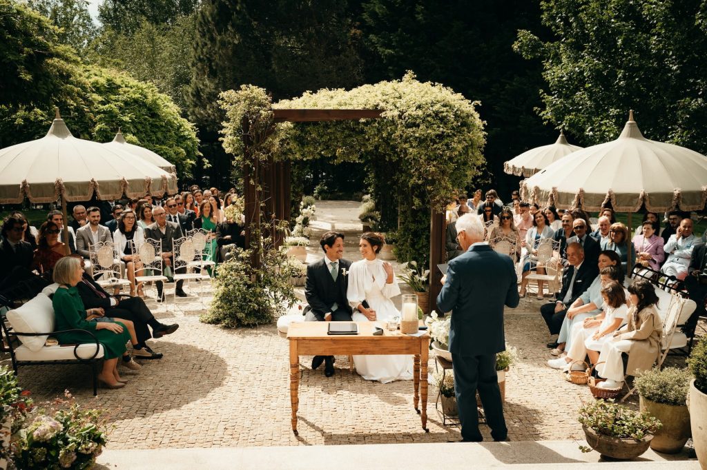 Een romantische tuinbruiloft